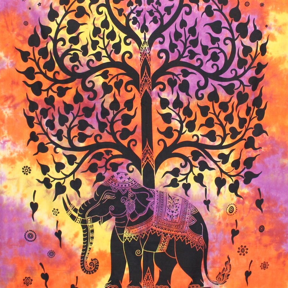Elephant Tree Tapestry